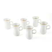 Porceletta Ivory Belly Tea Cup Set D11 - Al Makaan Store