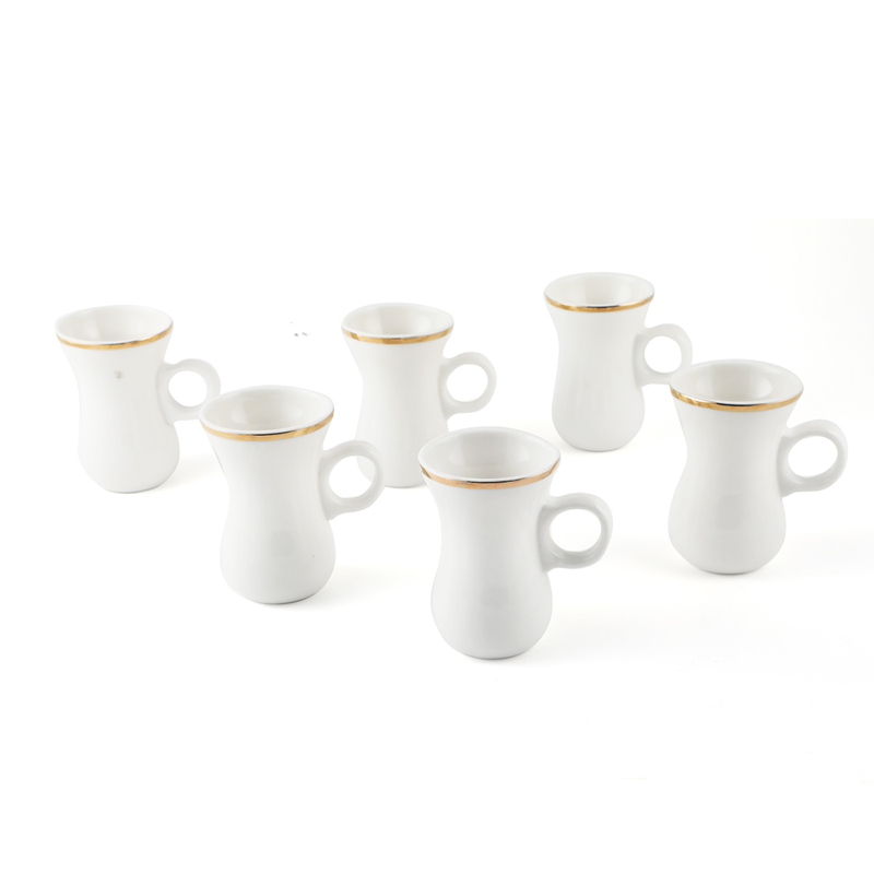 Porceletta Ivory Belly Tea Cup Set D11 - Al Makaan Store