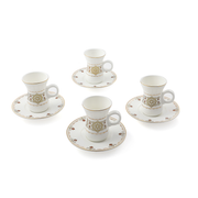 Porceletta Ivory Belly Tea Cup & saucer Set D02 - Al Makaan Store