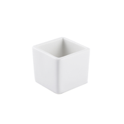 Porceletta Ivory Porcelain Square Bowl 5.4 cm - Al Makaan Store