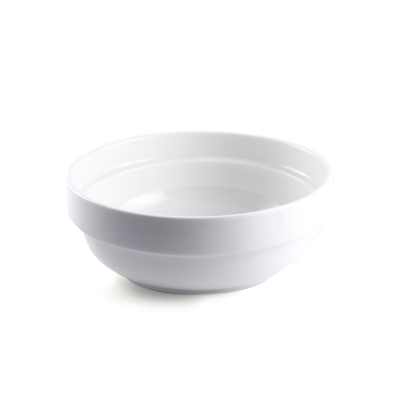 Porceletta Ivory Porcelain Round Stackable Bowl - Al Makaan Store