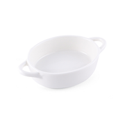 Porceletta Ivory Porcelain Oval Smal Bowl - Al Makaan Store