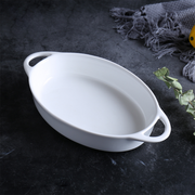 Porceletta Ivory Porcelain Oval Smal Bowl - Al Makaan Store