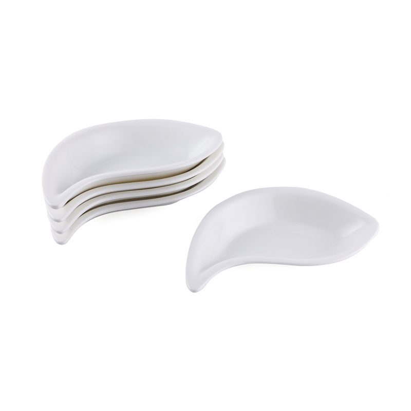 Porceletta Ivory Porcelain Tear Drop Bowl - Al Makaan Store