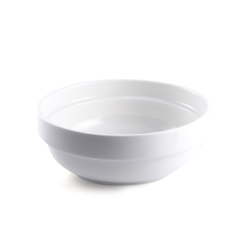 Porceletta Ivory Porcelain Round Stackable Bowl - Al Makaan Store
