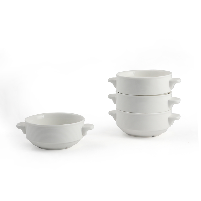 Porceletta Ivory Porcelain Soup Bowl 250 ml - Al Makaan Store