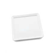 Porceletta Ivory Porcelain Square Plate Flat bottom - Al Makaan Store