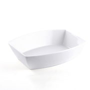 Porceletta Ivory Porcelain Rectangular Bowl - Al Makaan Store