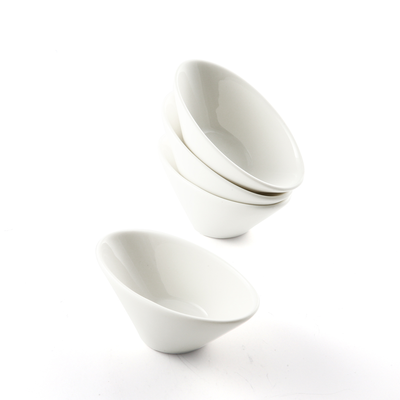 Porceletta Ivory Porcelain Cone Shape Dish - Al Makaan Store