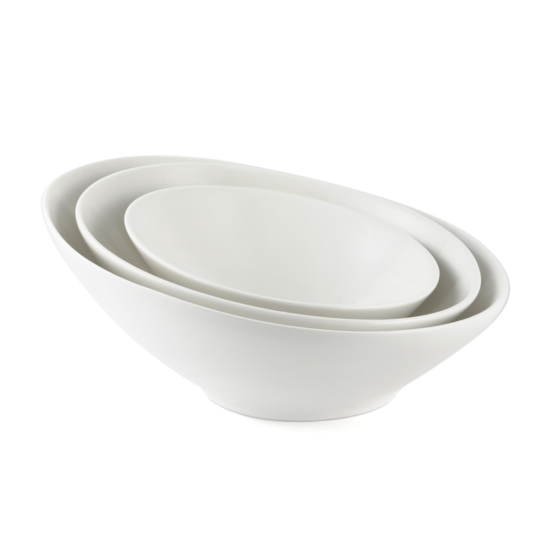 Porceletta Ivory Porcelain Slide Bowl - Al Makaan Store