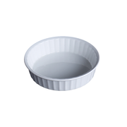 Porceletta Ivory Porcelain Round Baking Dish - Al Makaan Store
