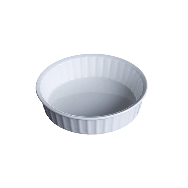 Porceletta Ivory Porcelain Round Baking Dish - Al Makaan Store