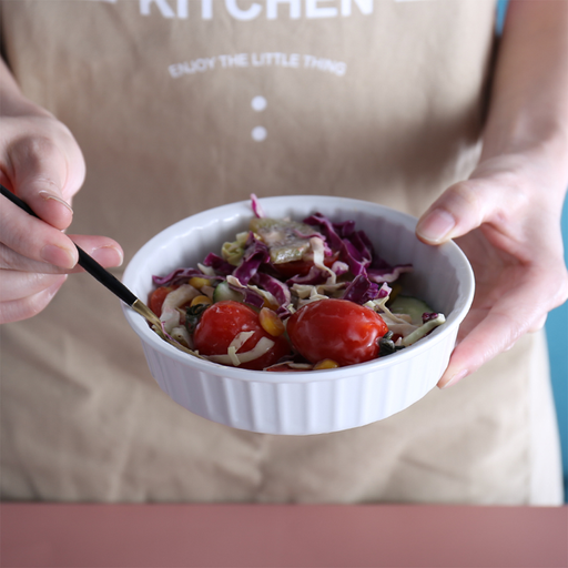 Porceletta Ivory Porcelain Round Baking Dish - Al Makaan Store