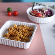 Porceletta Ivory Porcelain Square Baking Dish - Al Makaan Store