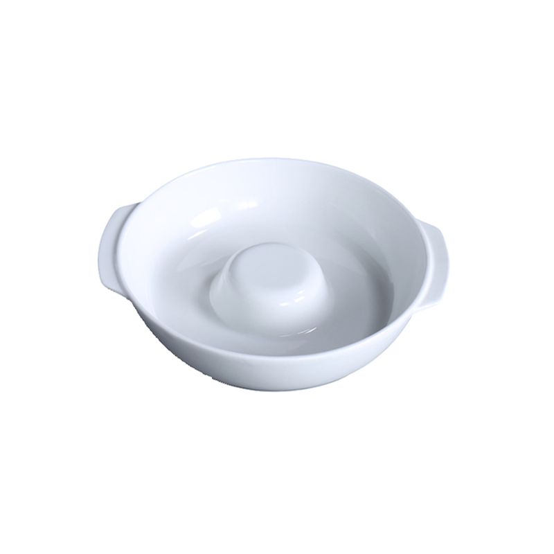 Porceletta Ivory Porcelain Donut Shape Baking Dish - Al Makaan Store