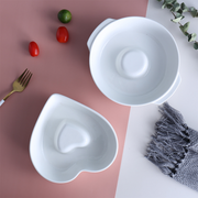 Porceletta Ivory Porcelain Heart Shape Baking Dish - Al Makaan Store