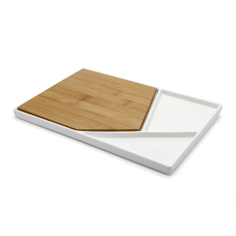 Porceletta Serving Porcelain Plate & Board 30 cm - Al Makaan Store