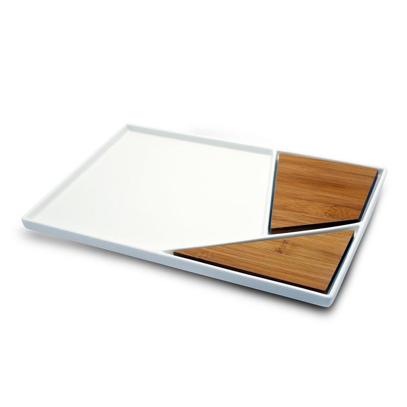 Porceletta Serving Porcelain Plate & Board 35 cm - Al Makaan Store