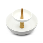 Porceletta 2 Tier Porcelain Bowl Serving Set - Al Makaan Store