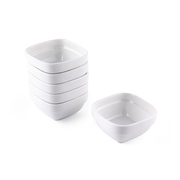 Porceletta Ivory Porcelain Square Bowl 2.8" - Al Makaan Store