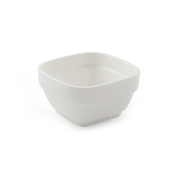 Porceletta Ivory Porcelain Square Stackable Mezza Bowl - Al Makaan Store