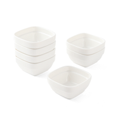 Porceletta Ivory Porcelain Square Stackable Mezza Bowl - Al Makaan Store