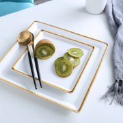 Porceletta Mocha Porcelain Square Plate - Al Makaan Store