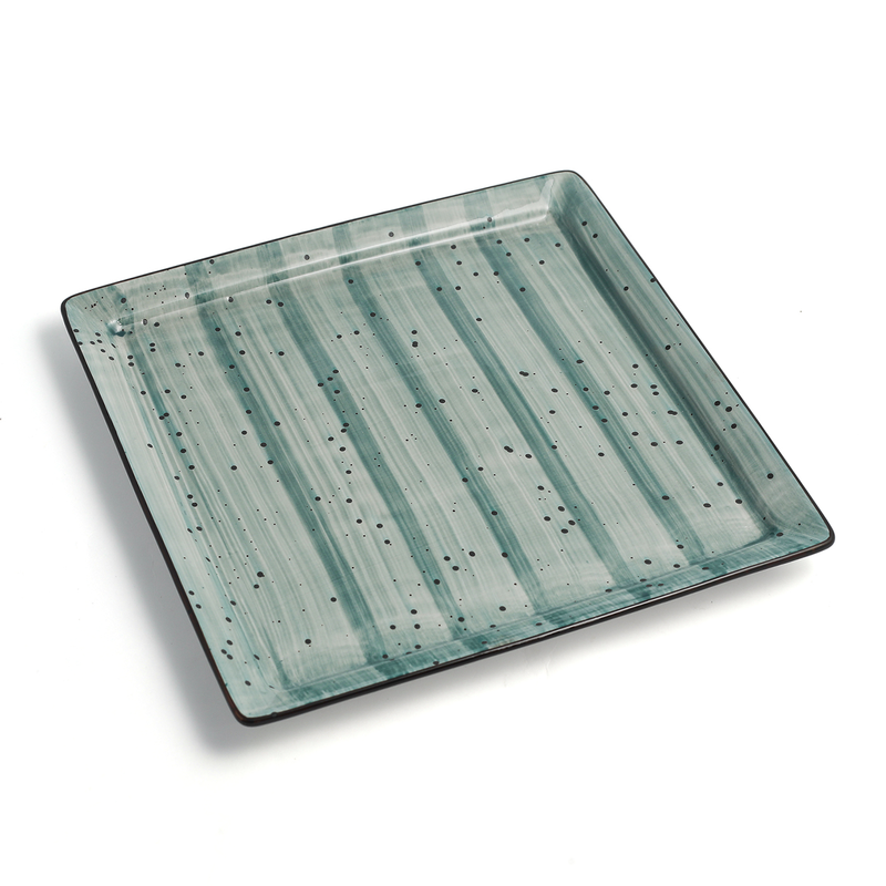 Porceletta Color Glaze Porcelain Square Plate - Al Makaan Store