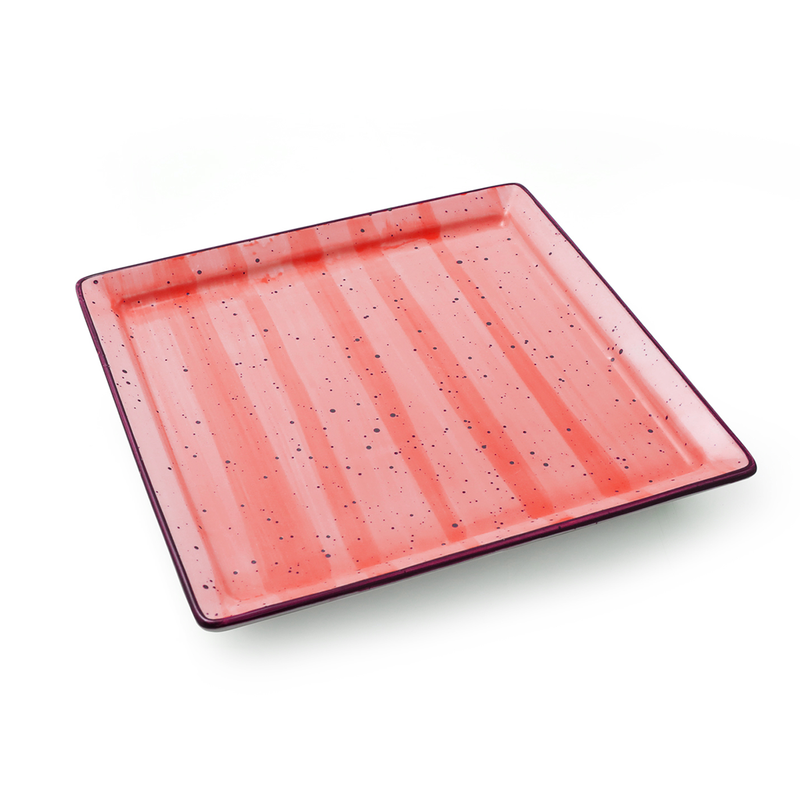 Porceletta Color Glaze Porcelain Square Plate - Al Makaan Store