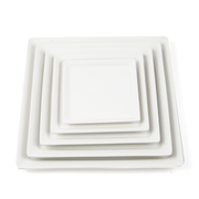Porceletta Ivory Porcelain Square Plate - Al Makaan Store