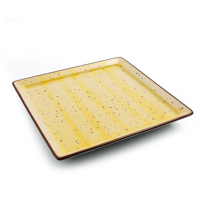 Porceletta Color Glaze Porcelain Square Plate - Al Makaan Store