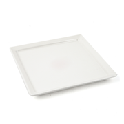Porceletta Ivory Porcelain Square Plate - Al Makaan Store