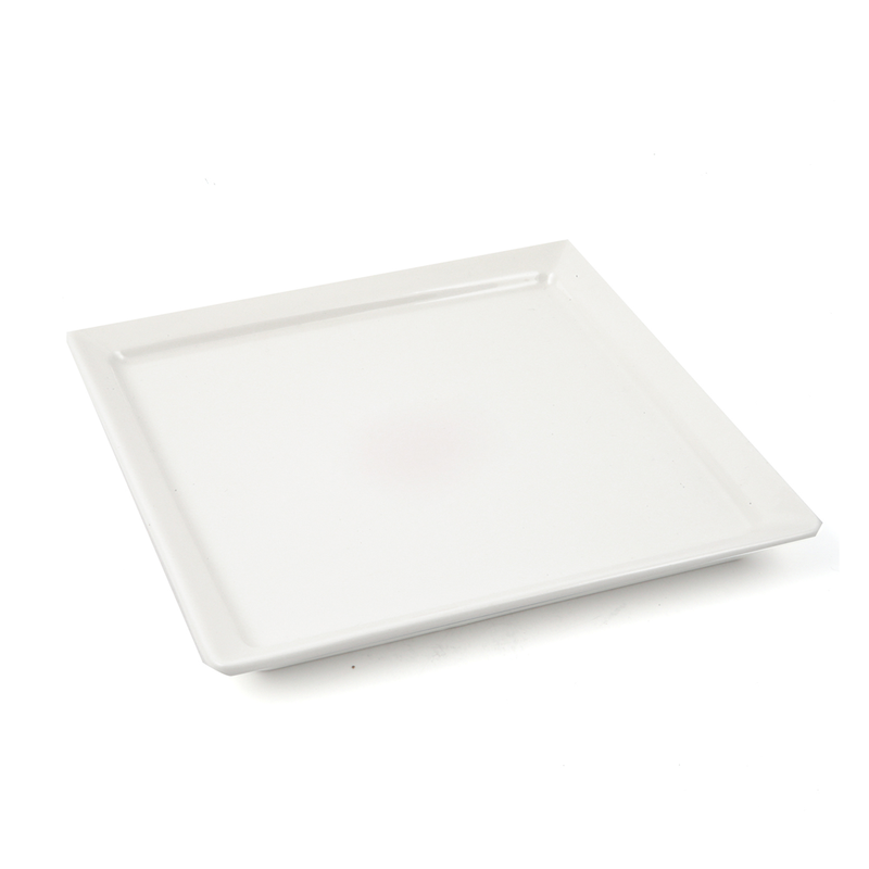 Porceletta Ivory Porcelain Square Plate - Al Makaan Store
