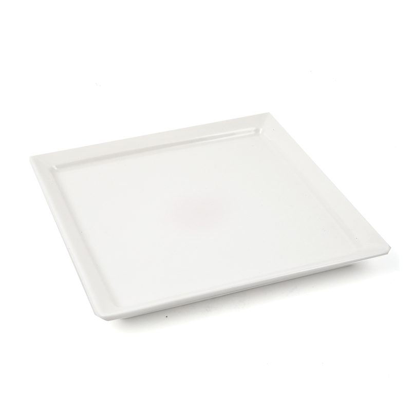 Porceletta Ivory Porcelain Square Plate - Al Makaan Store