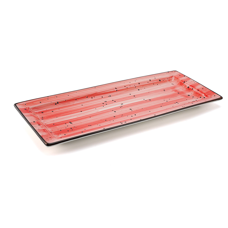 Porceletta Color Glaze Porcelain Rectangular Plate 29 cm - Al Makaan Store