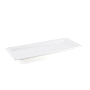 Porceletta Ivory Porcelain Rectangular Plate 29*12 cm - Al Makaan Store