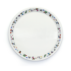 Porceletta Ivory Porcelain Kids Round Plate 9" - Al Makaan Store