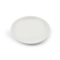 Porceletta Ivory Porcelain Round Flat Plate 9" - Al Makaan Store
