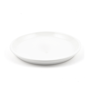 Porceletta Ivory Porcelain Round Flat Plate 9" - Al Makaan Store