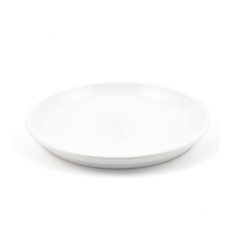 Porceletta Ivory Porcelain Round Flat Plate 9" - Al Makaan Store