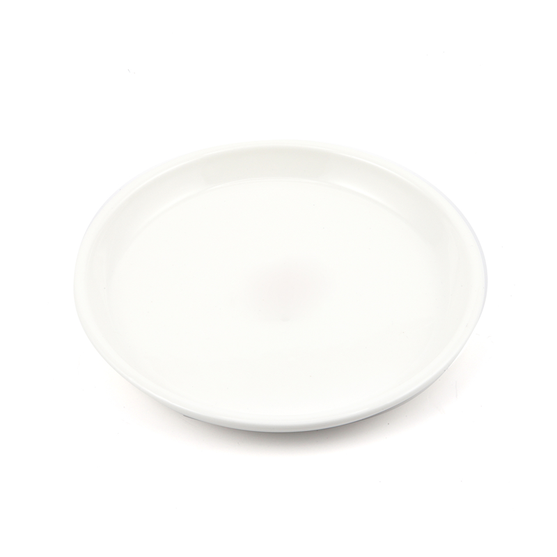 Porceletta Ivory Porcelain Round Flat Plate 9" - Al Makaan Store