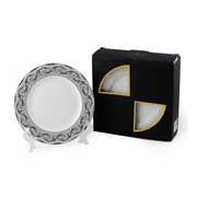 Porceletta 6 Piece Porcelain Dinner VIP Plate Set - Al Makaan Store