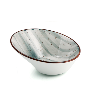 Porceletta Color Glaze Porcelain Boat Bowl 16 cm - Al Makaan Store