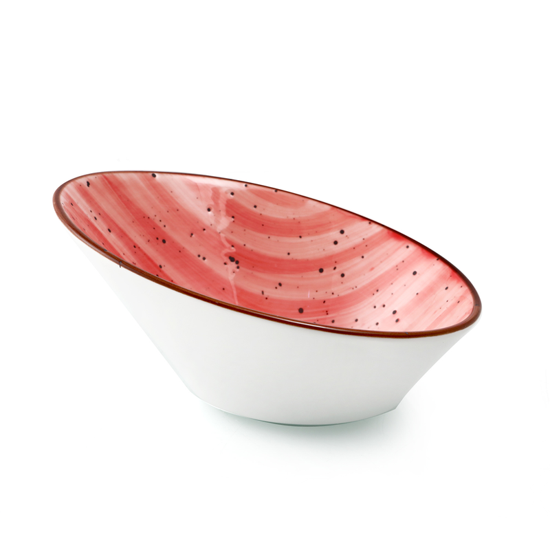 Porceletta Color Glaze Porcelain Boat Bowl 16 cm - Al Makaan Store