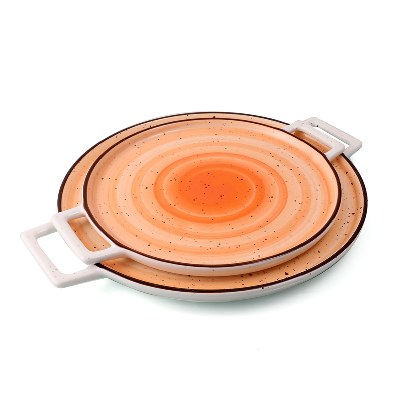 Porceletta Color Glaze Porcelain Pizza Plate - Al Makaan Store