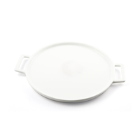Porceletta Ivory Porcelain Pizza Plate with Handle - Al Makaan Store