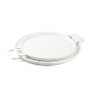 Porceletta Ivory Porcelain Pizza Plate with Handle - Al Makaan Store