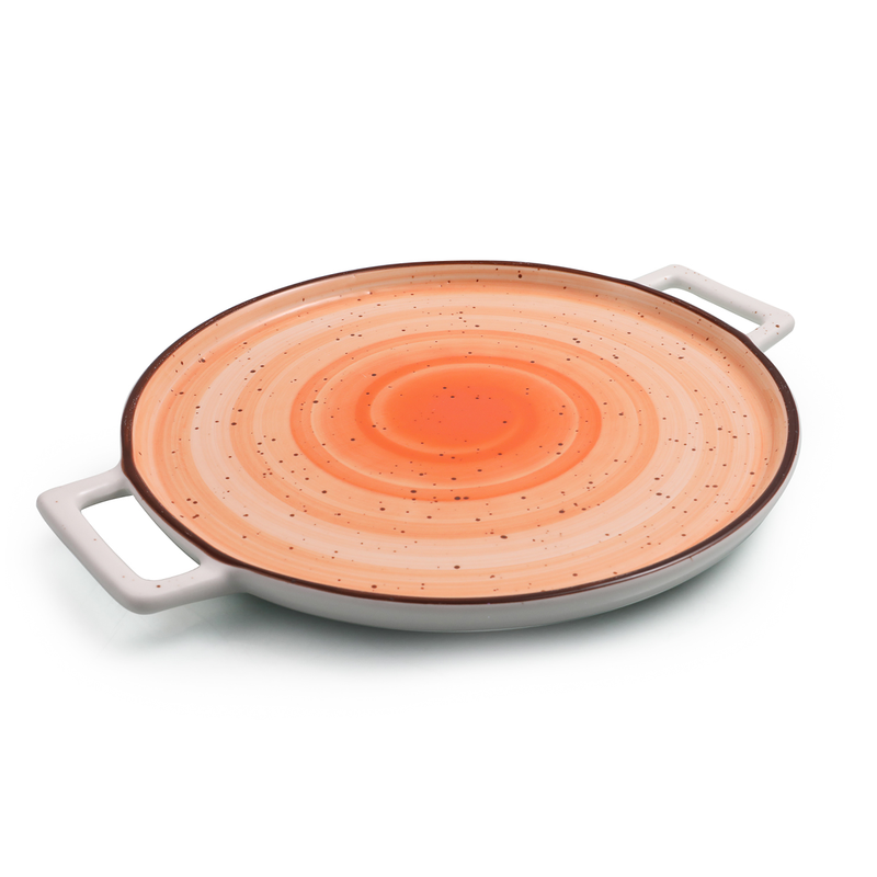 Porceletta Color Glaze Porcelain Pizza Plate - Al Makaan Store