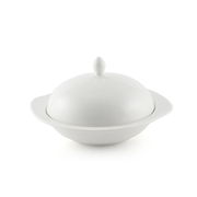Porceletta Ivory Porcelain Bowl with Cover - Al Makaan Store