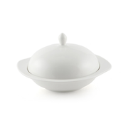 Porceletta Ivory Porcelain Bowl with Cover - Al Makaan Store